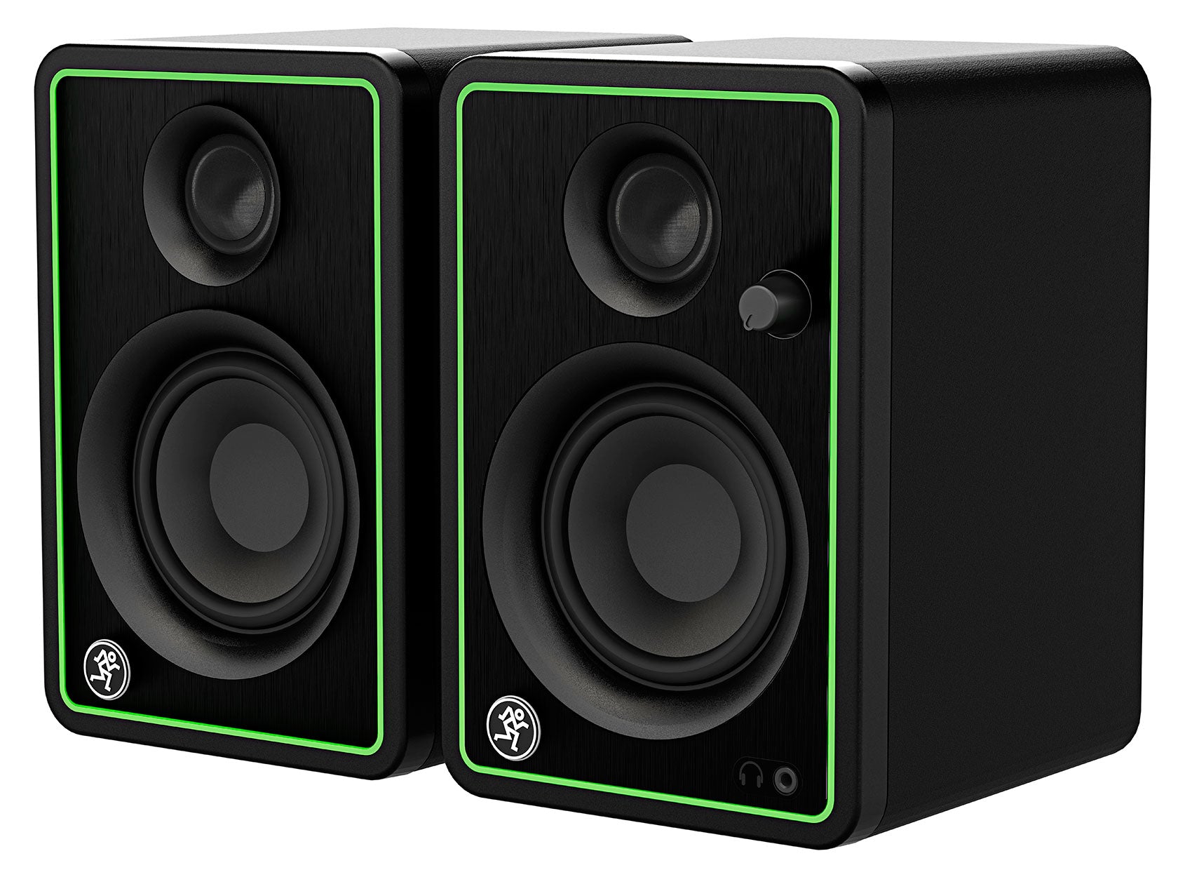 2 Mackie CR3-XBT 3" Reference Studio Monitor Speakers w/Bluetooth+Isolation Pads