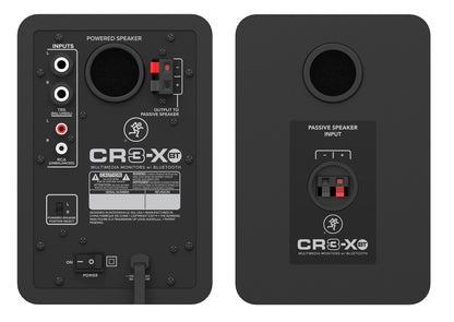 2 Mackie CR3-XBT 3" Reference Studio Monitor Speakers w/Bluetooth+Isolation Pads