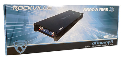 dBcomp5 Mono Amplifier + 0 AWG OFC Amp Kit Bundle