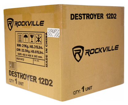 Destroyer 12D2 12 + dBcomp4 Mono Amp Bundle