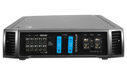 RXH‑F5 + 0‑Gauge Amp Kit + (2) 17' RCA Bundle