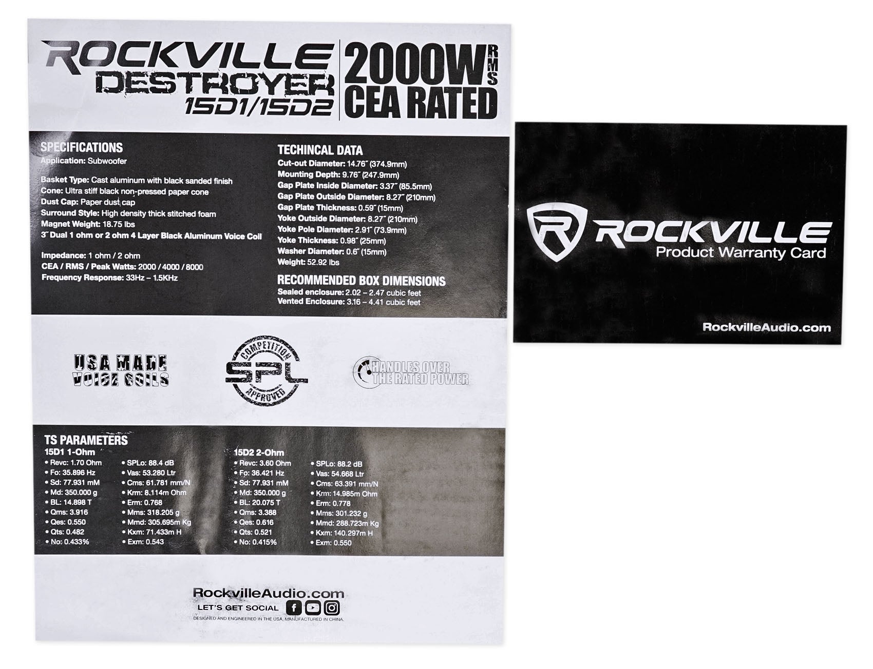 Destroyer 15 2-Pack + dBcomp5 Competition Amplifier Bundle