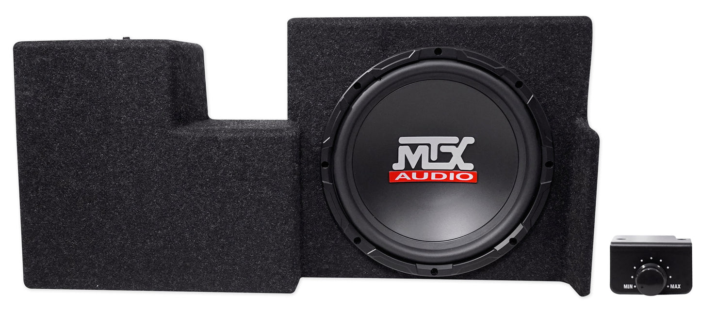 10 inch MTX Subwoofer+Sealed Sub Enclosure For 09-15 Ford F-150 Super Cab+ROCKBAR