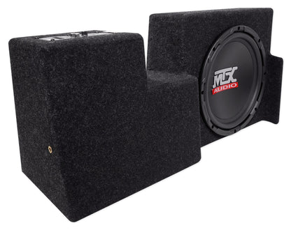 10 inch MTX Subwoofer+Sealed Sub Enclosure For 09-15 Ford F-150 Super Cab+ROCKBAR