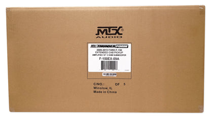 10 inch MTX Subwoofer+Sealed Sub Enclosure For 09-15 Ford F-150 Super Cab+ROCKBAR