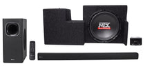 10 inch MTX Subwoofer+Sealed Sub Enclosure For 09-15 Ford F-150 Super Cab+ROCKBAR