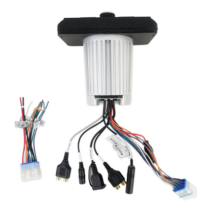 KICKER KMC3 Gauge Hole Digital Media Bluetooth Receiver+(2) 5.25" Black Speakers