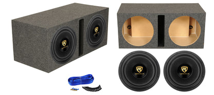 K9 Series 15" D2 Subwoofer 2-Pack + Dual 15" Vented Enclosure Bundle