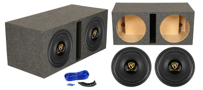 K9 Series 15" D4 Subwoofer 2-Pack + Dual 15" Vented Enclosure Bundle