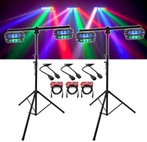 Spyder LED 4-Pack + RVLS1 Lighting Stands Bundle