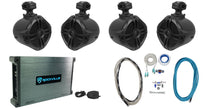 RWB70B Black 4-Pack + DBM45 Marine Amplifier Bundle