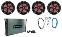 RKL80MB Black 4-Pack + DBM45 Marine Amplifier Bundle