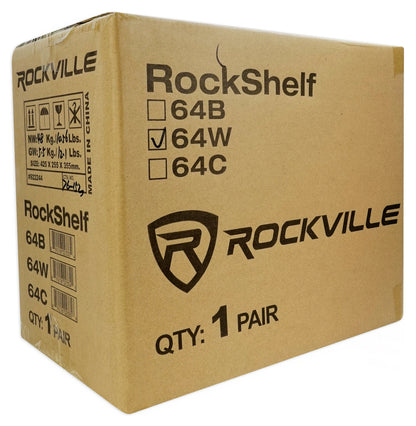 RockShelf 64W White + RS21W Stands Bundle