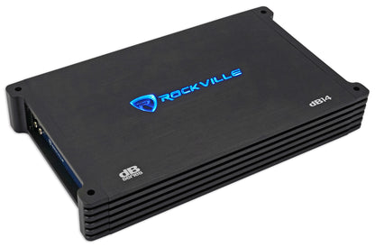 Rockville W15K5S4 2-Pack + dB14 Amp + RWK41 + RD15 Enclosure Bundle