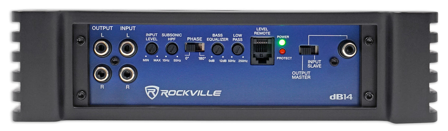 Rockville W15K5S4 2-Pack + dB14 Amp + RWK41 + RD15 Enclosure Bundle