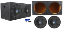 Rockville W15K5S2 2-Pack + RD15 Dual 15" Sealed Enclosure Bundle