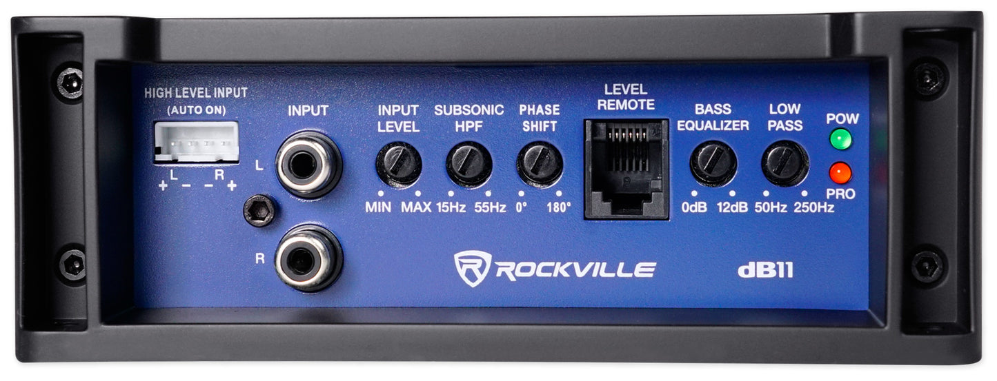 Rockville W8K5S4 2-Pack + dB11 Mono Amplifier Bundle
