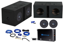 Rockville W8K5S4 2-Pack + dB11 Mono Amplifier Bundle