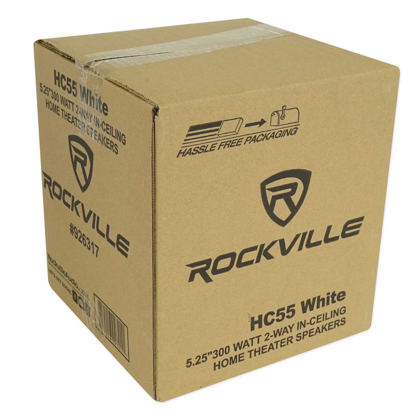 RPA60BT 2-Pack + HC55 White In‑Ceiling Speakers Bundle