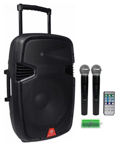 RAM15BT 15" Battery PA Karaoke Bundle