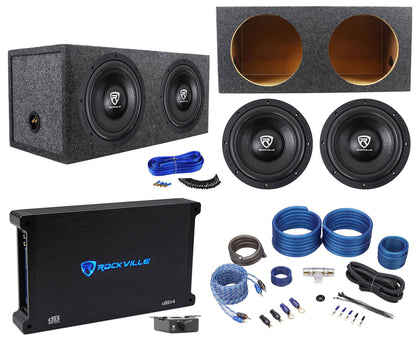 W10 K6 Series 10" Subwoofer 2-Pack + dB14 Amplifier Bundle
