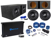 W10 K6 Series 10" Subwoofer 2-Pack + dB14 Amplifier Bundle