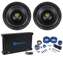 W8 K9 Series 8" Subwoofers 2-Pack + dB14 Amplifier Bundle