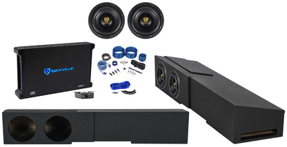 W8 K9 Series 8" Underseat Subs 2-Pack + dB14 Amplifier Bundle