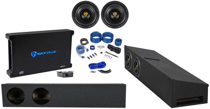 W8 K9 Series 8" Underseat Subs 2-Pack + dB14 Amplifier Bundle