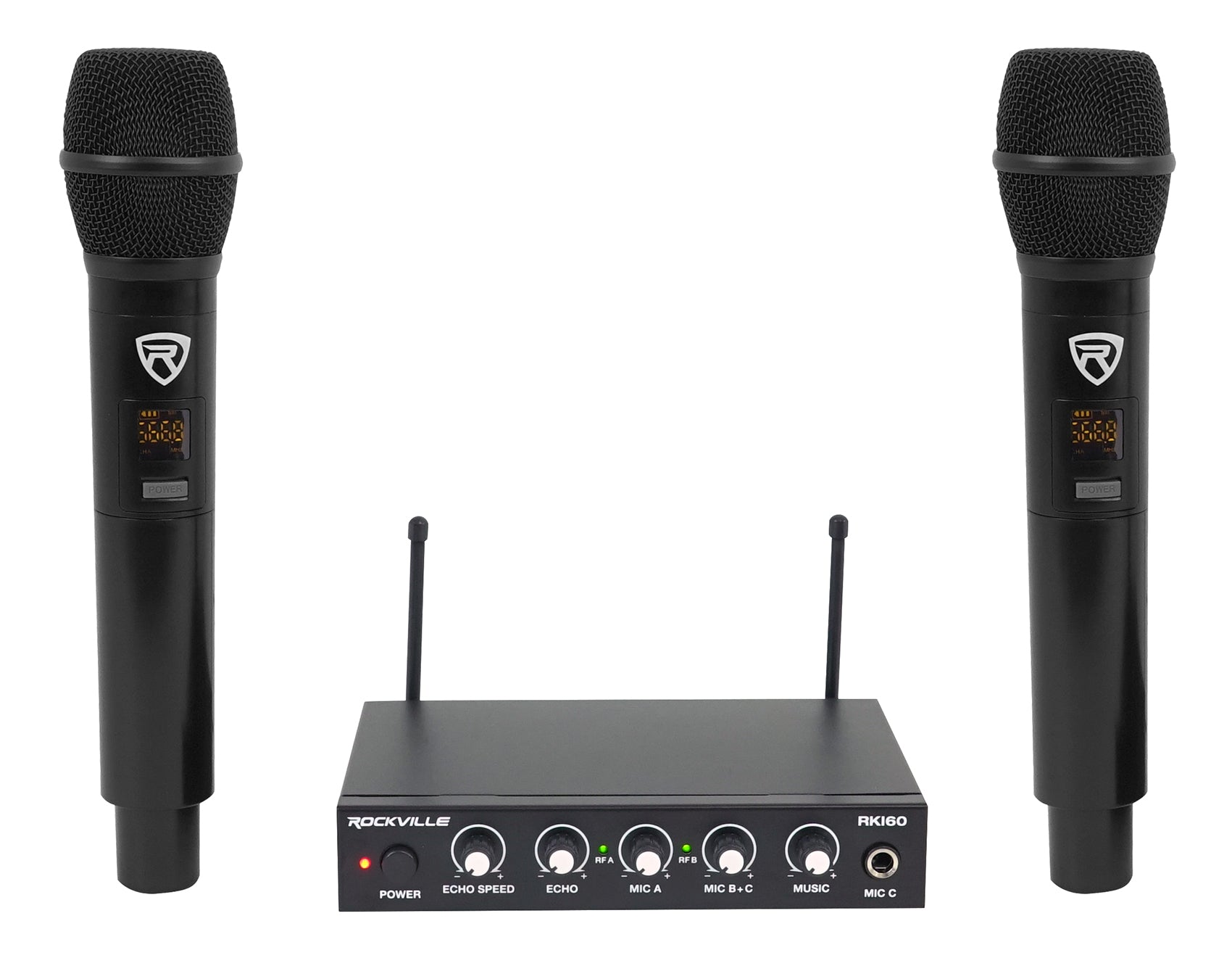 RKI60 Dual UHF Mics + HTS45 5.1 Home Theater Bundle