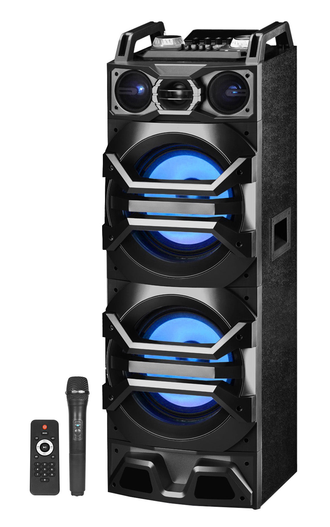 Technical Pro Dual 10" 3000w Home Theater Bluetooth Speakers w/USB/SD/LED+Mic