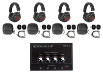 PRO‑M50 SR Headphones 4-Pack + RHPA4 Headphone Amplifier Bundle