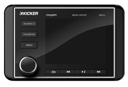 KICKER KMC5 Marine Digital Media Bluetooth Receiver+Remote+(4) 6.5" LED Speakers