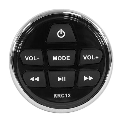 KICKER KMC5 Marine Digital Media Bluetooth Receiver+Remote+(4) 6.5" LED Speakers