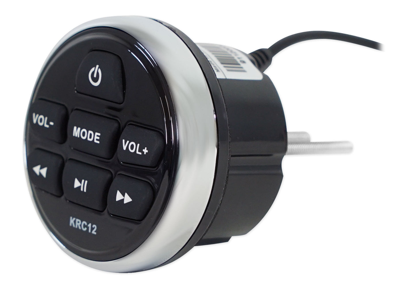 KICKER KMC5 Marine Digital Media Bluetooth Receiver+Remote+(4) Black 8" Speakers