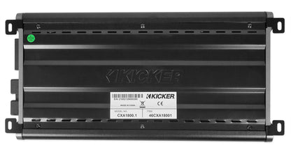 KICKER 46CXA18001T CXA1800.1 1800 Watt RMS Mono Car Audio Amplifier+Amp Kit