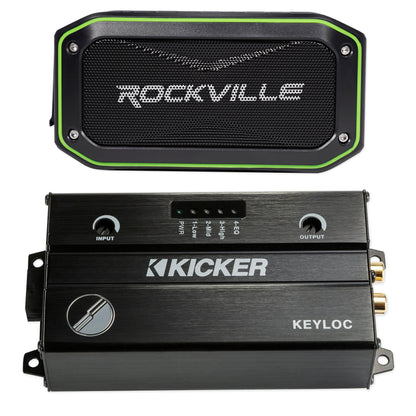 KICKER KEYLOC DSP Smart Powered Line-Out Converter 47KEYLOC+Bluetooth Speaker
