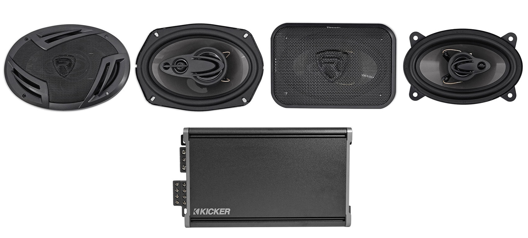 KICKER 46CXA3604T CXA360.4 360w RMS 4-Channel Car Amplifier+6x9"+4x6" Speakers