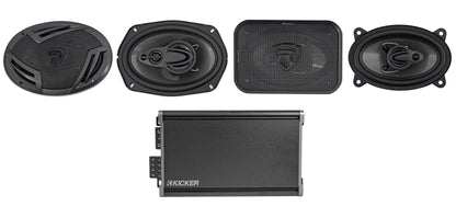 KICKER 46CXA3604T CXA360.4 360w RMS 4-Channel Car Amplifier+6x9"+4x6" Speakers