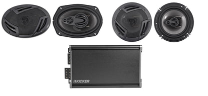 KICKER 46CXA3604T CXA360.4 360w RMS 4-Channel Car Amplifier+6x9"+6.5" Speakers