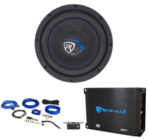 Rockville W8K5S4 + dB10 Mono Amplifier Bundle