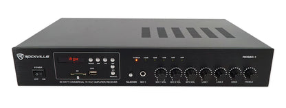 CCL5T Black 8-Pack + RCS80-1 Amplifier Bundle