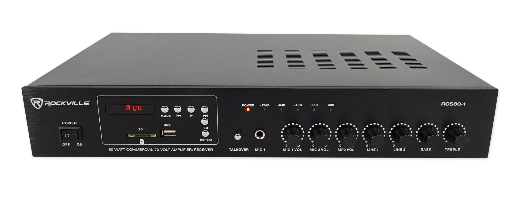 RCS80-1 4-Pack + Cube 70V Black + VOL70100 Black Bundle