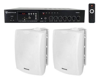 RCS80-1 + WET-5W White Speakers Bundle