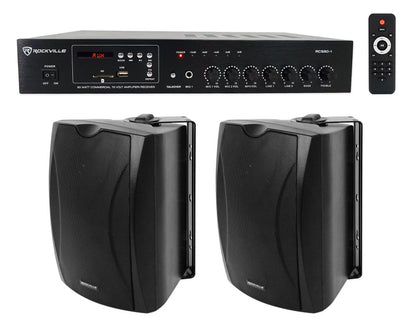 RCS80-1 + WET-6B Black Speakers Bundle