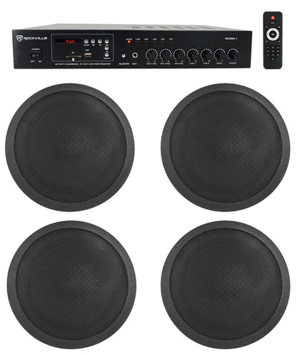 CCL6T Black 4-Pack + RCS80-1 Bundle