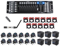 ROCKFORCE 192 + DMX-WTR + DMX-WRE + RockPAR50 12-Pack Bundle