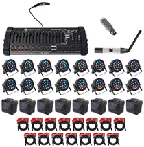 ROCKFORCE 384 + DMX-WTR + DMX-WRE + RockPAR50 16-Pack Bundle