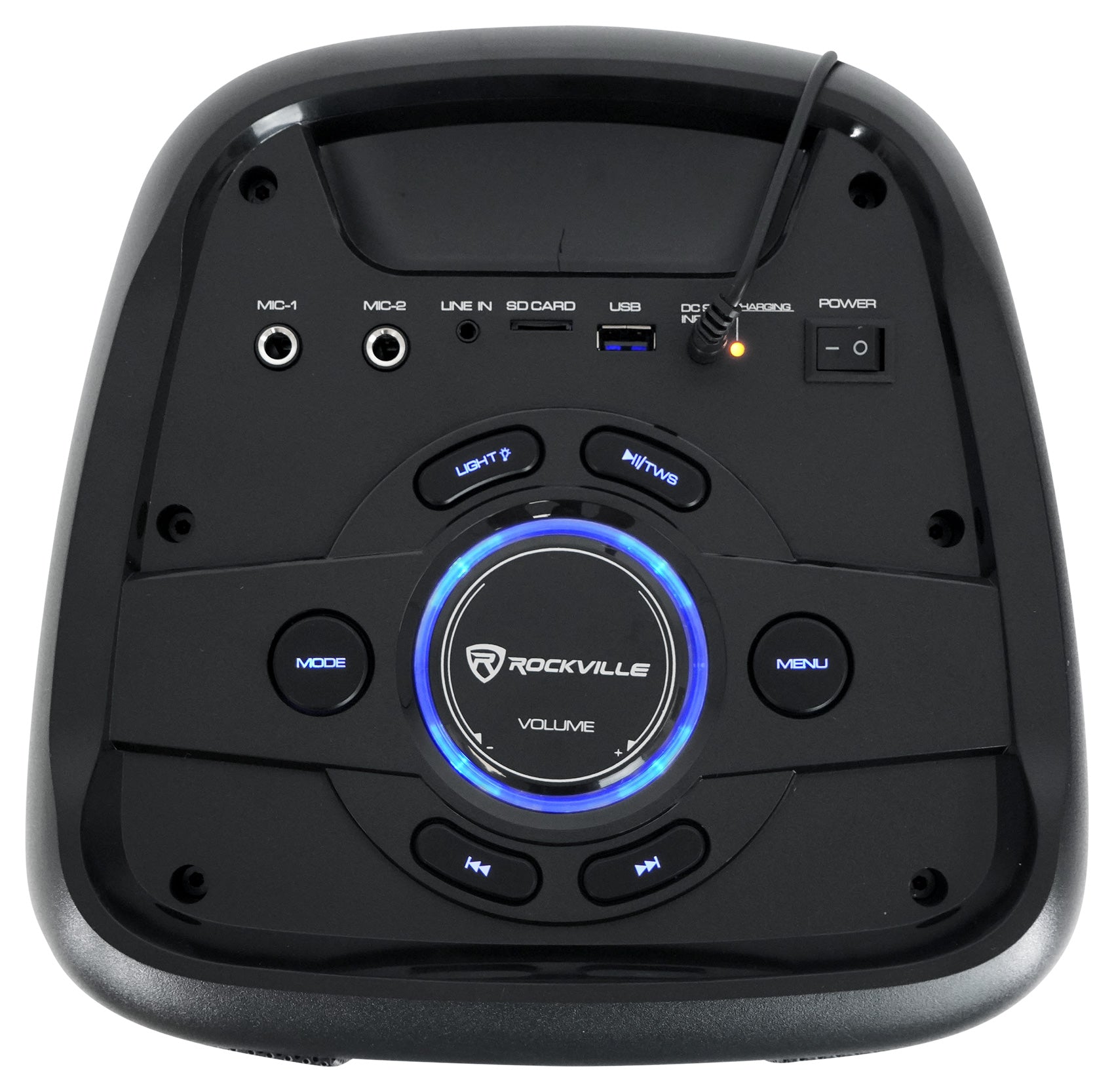 ROCK PARTY 6 Party Speaker Karaoke Bundle with Wireless Microphones