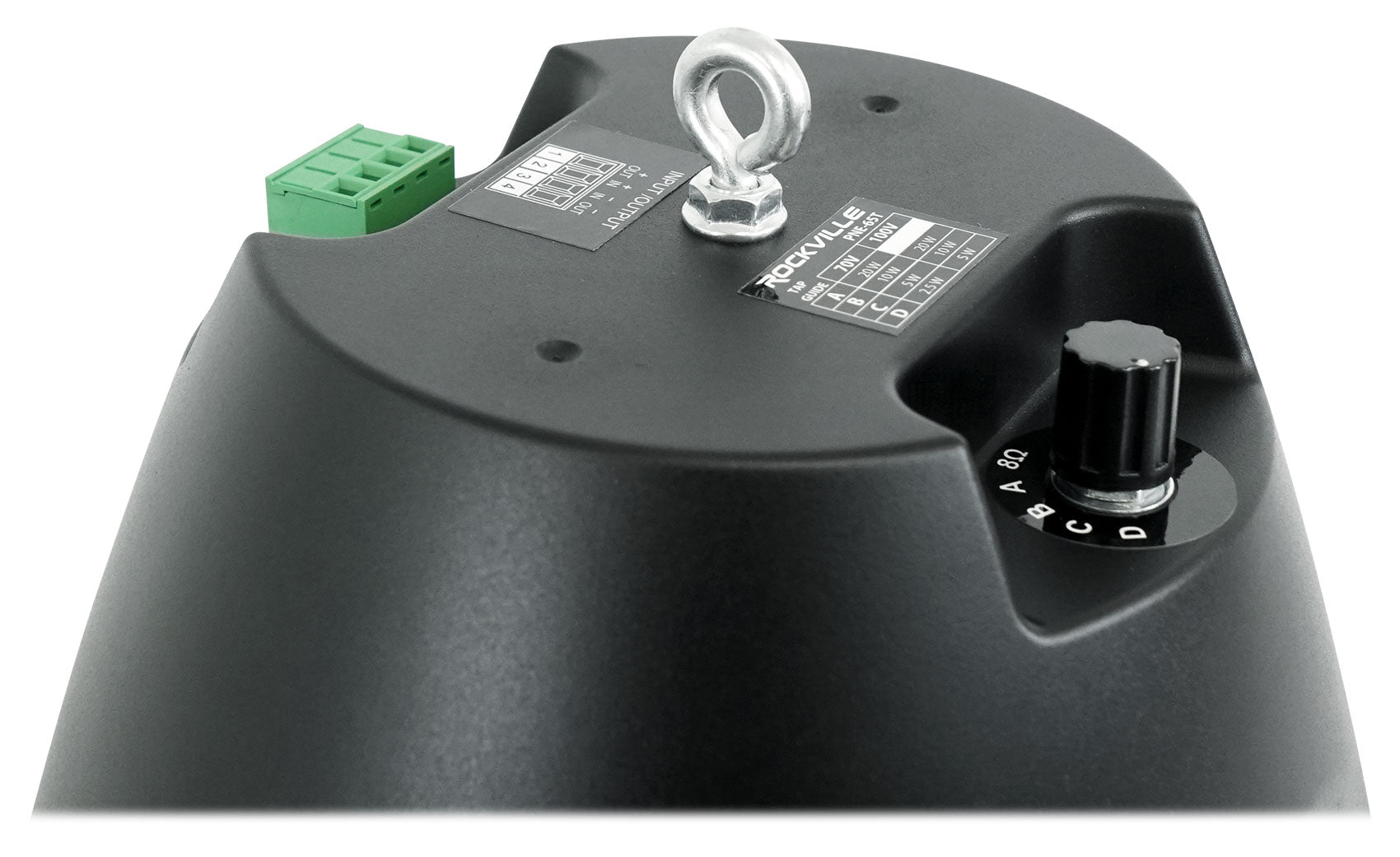 RCS80-1 60W Amp 3-Pack + PEN-65T Black Pendant Speakers Bundle